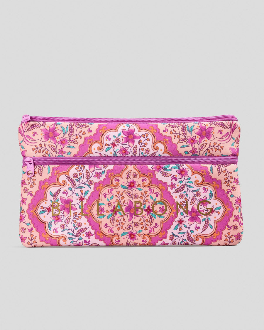 Billabong Sweet Mysic Large Pencil Case - Pink