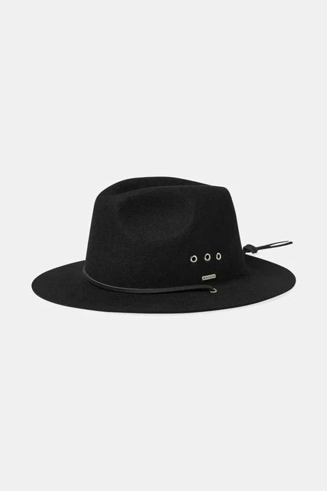 Brixton Wesley Weather Guard Packable Fedora - Black