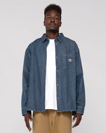 Rusty Vellejo Denim Long Sleeve Shirt