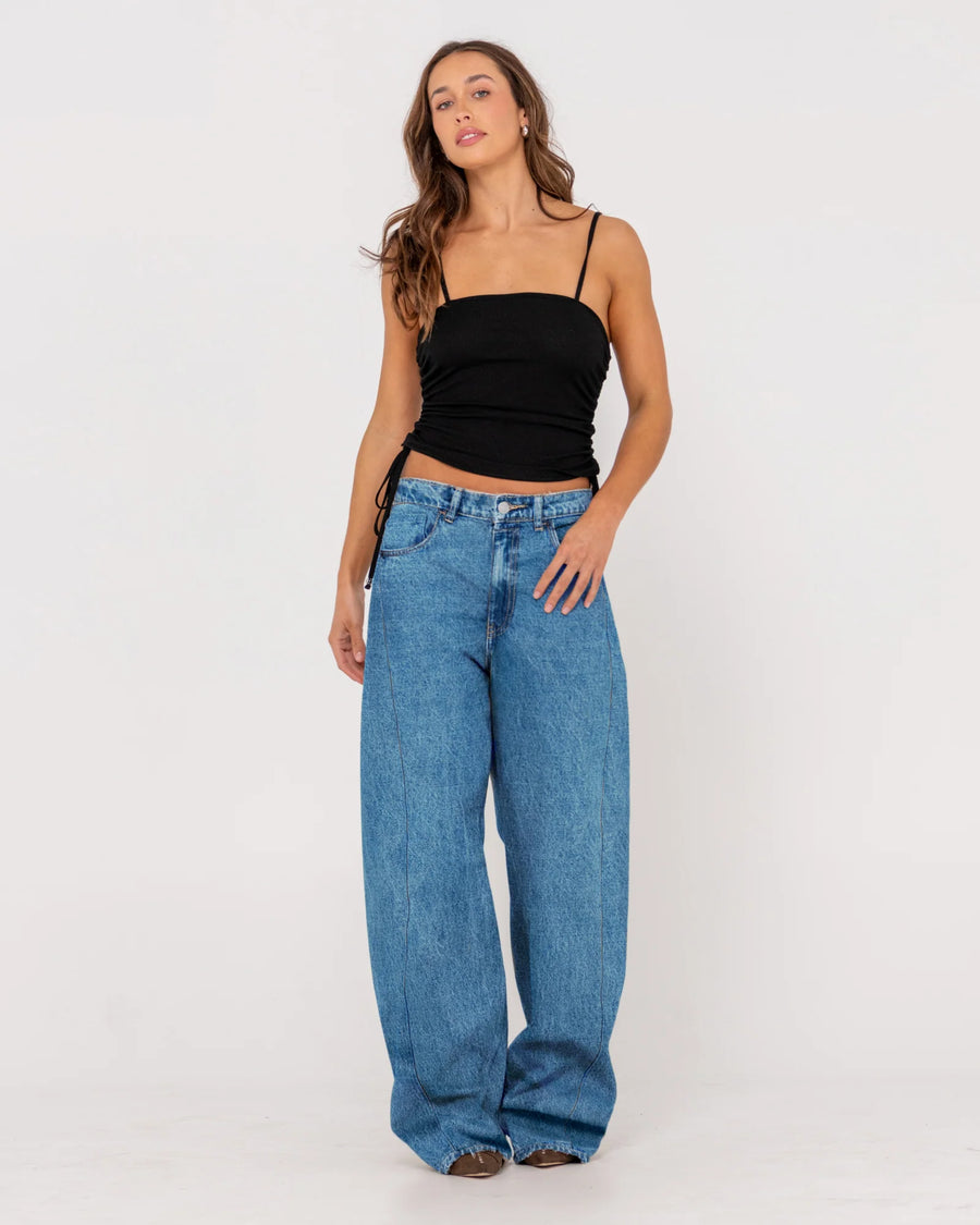 Rusty Bobby Barrel Mid Rise Jean