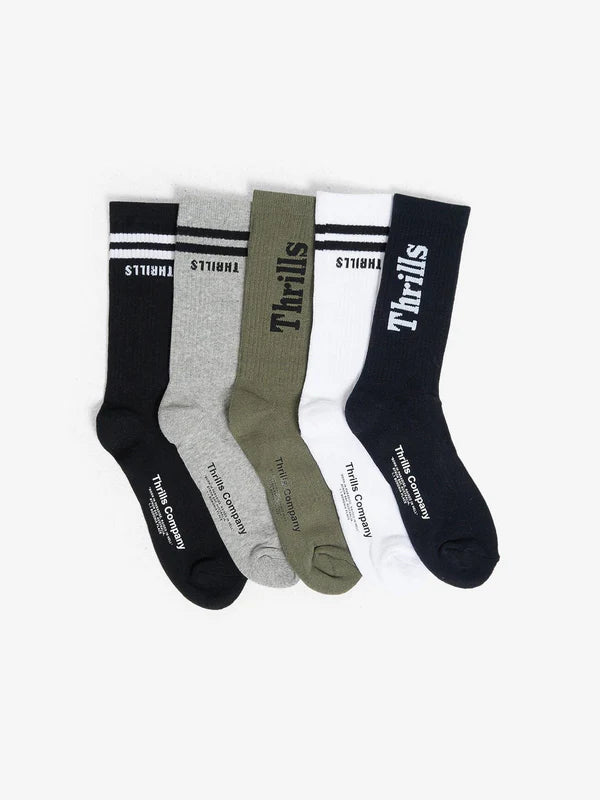 Thrills Minimal Thrills 5 Pack Sock