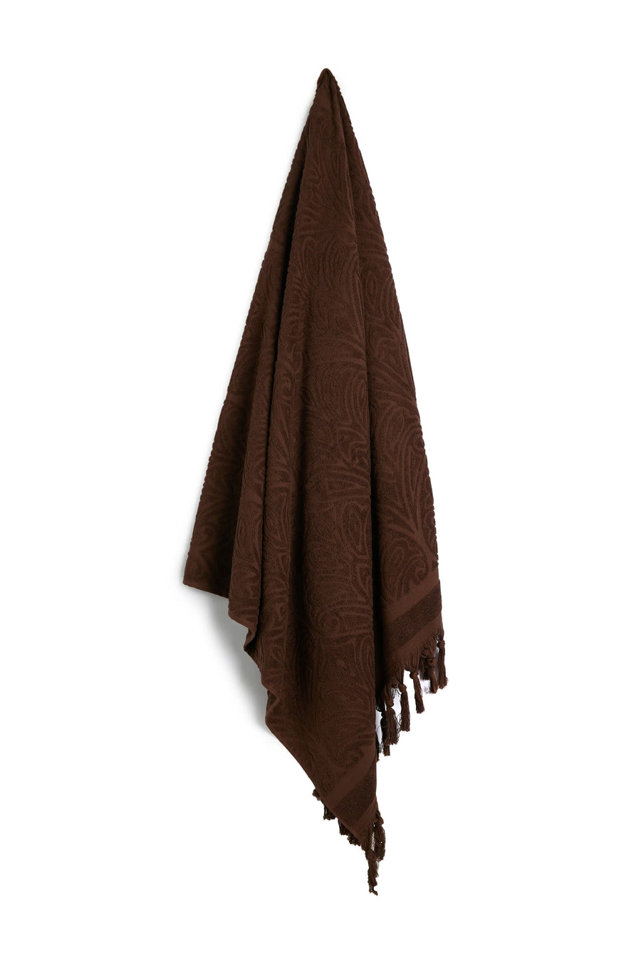 Salty Shadows Traveller Cotton Terry Towel - Chocolate