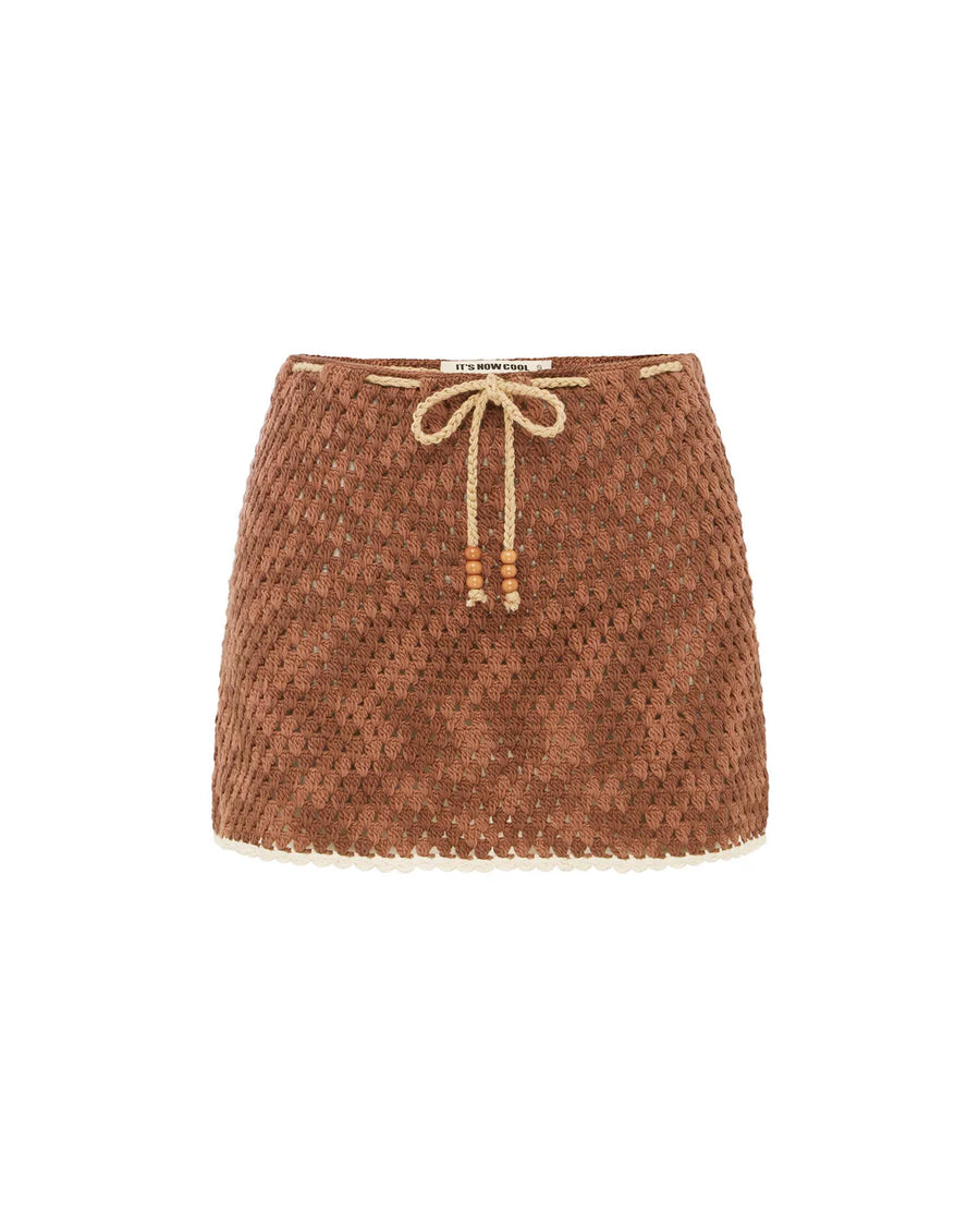 Its Now Cool The Mini Crochet Skirt - Azul