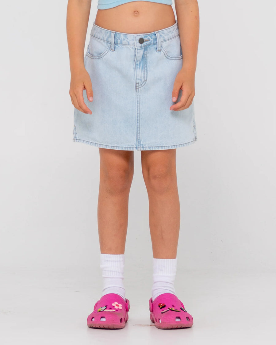 Rusty Mavericks Low Rise Girls Denim Skirt