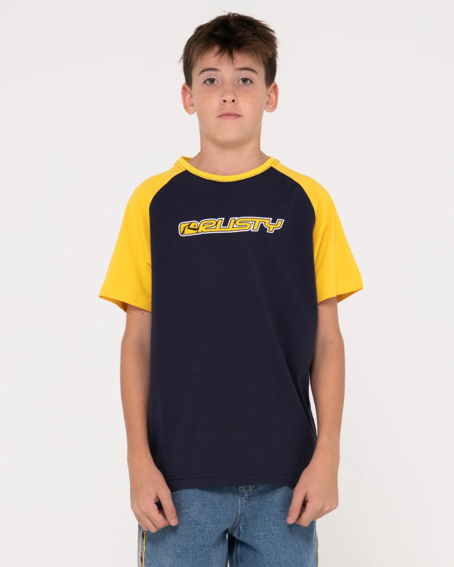 Rusty Swaglan Raglan Tee Boys