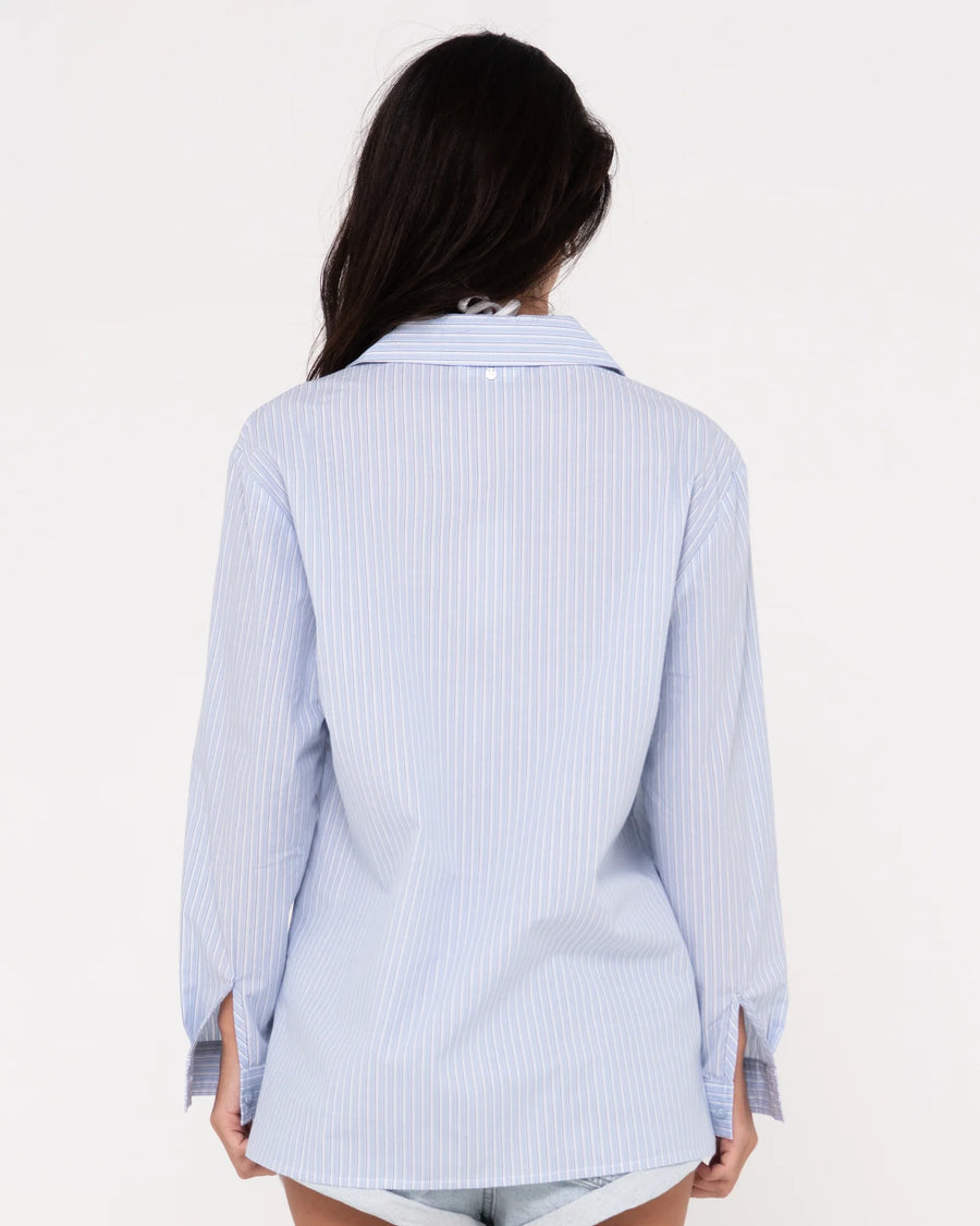 Rusty Ava Stripe Oversized Shirt