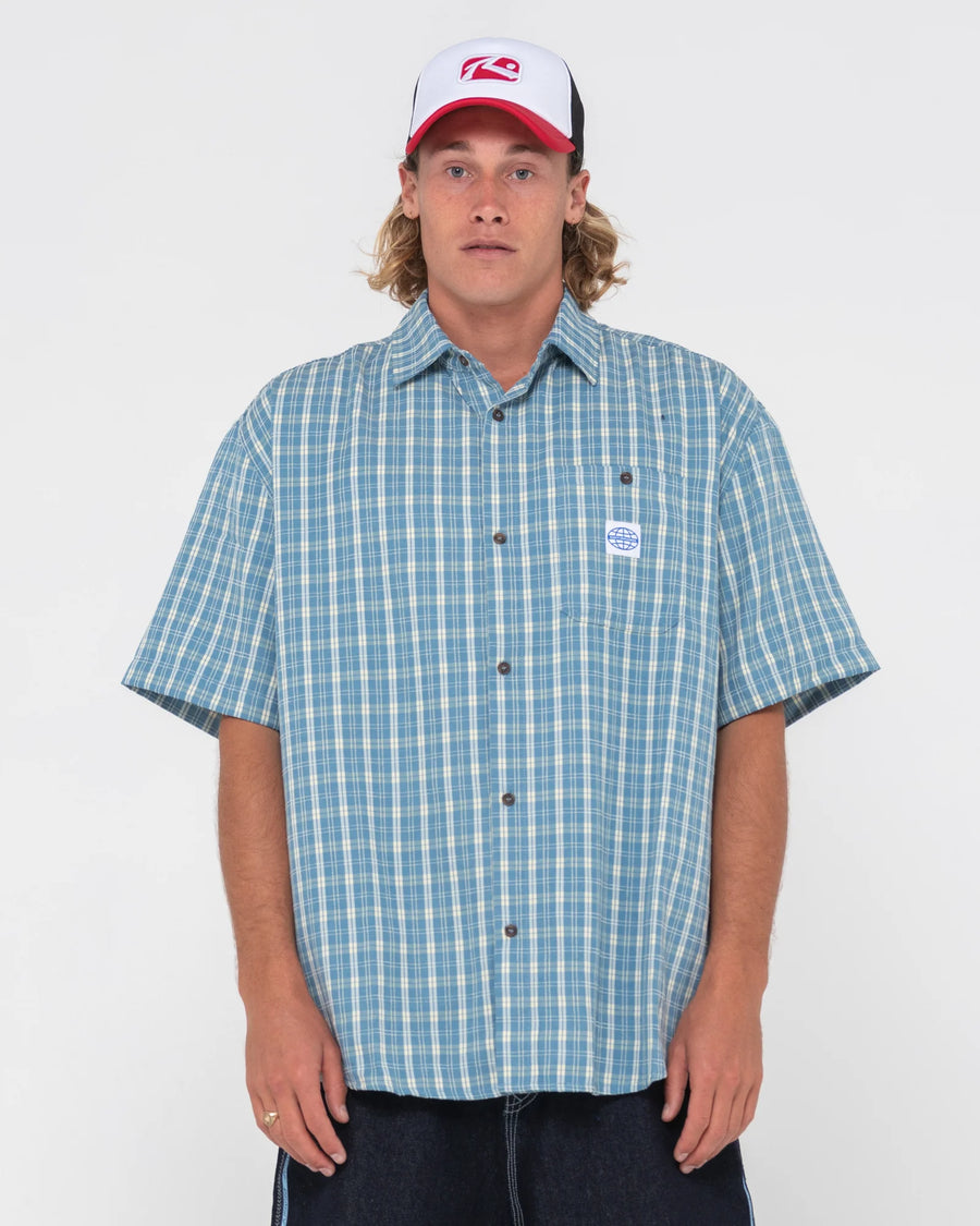 Rusty Worldwide Curved Hem Shirt