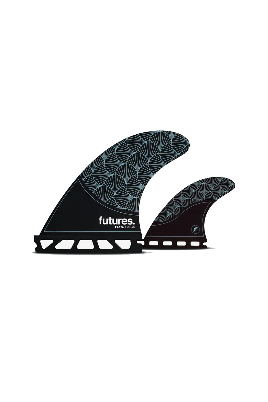 Futures Rasta HC Quad Fin - Black/Teal