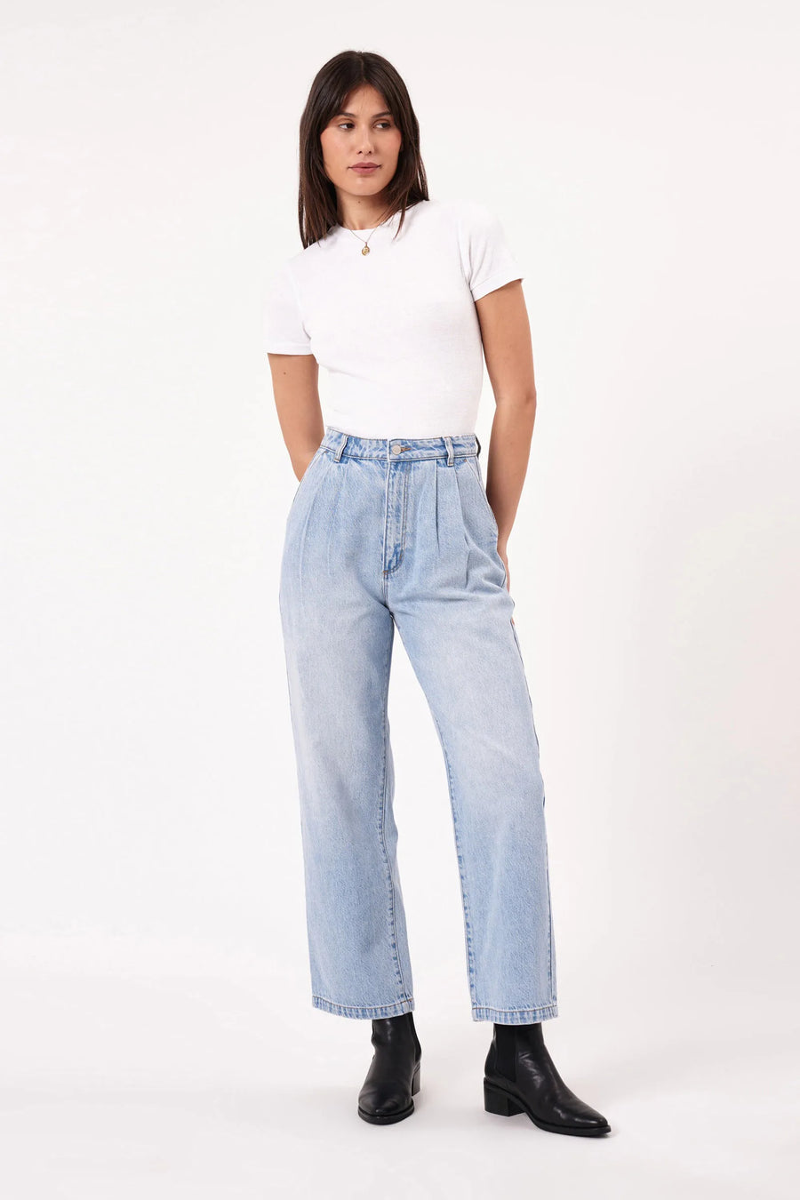 Rollas Chloe Pleat Denim