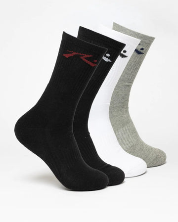 Rusty R Dot Mid Calf 4-Sock Pack