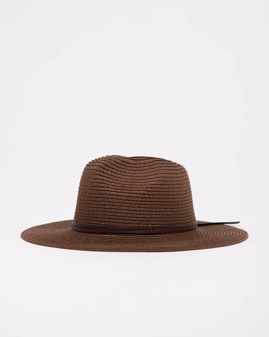 Rusty Gisele Straw Hat - Chocolate 1