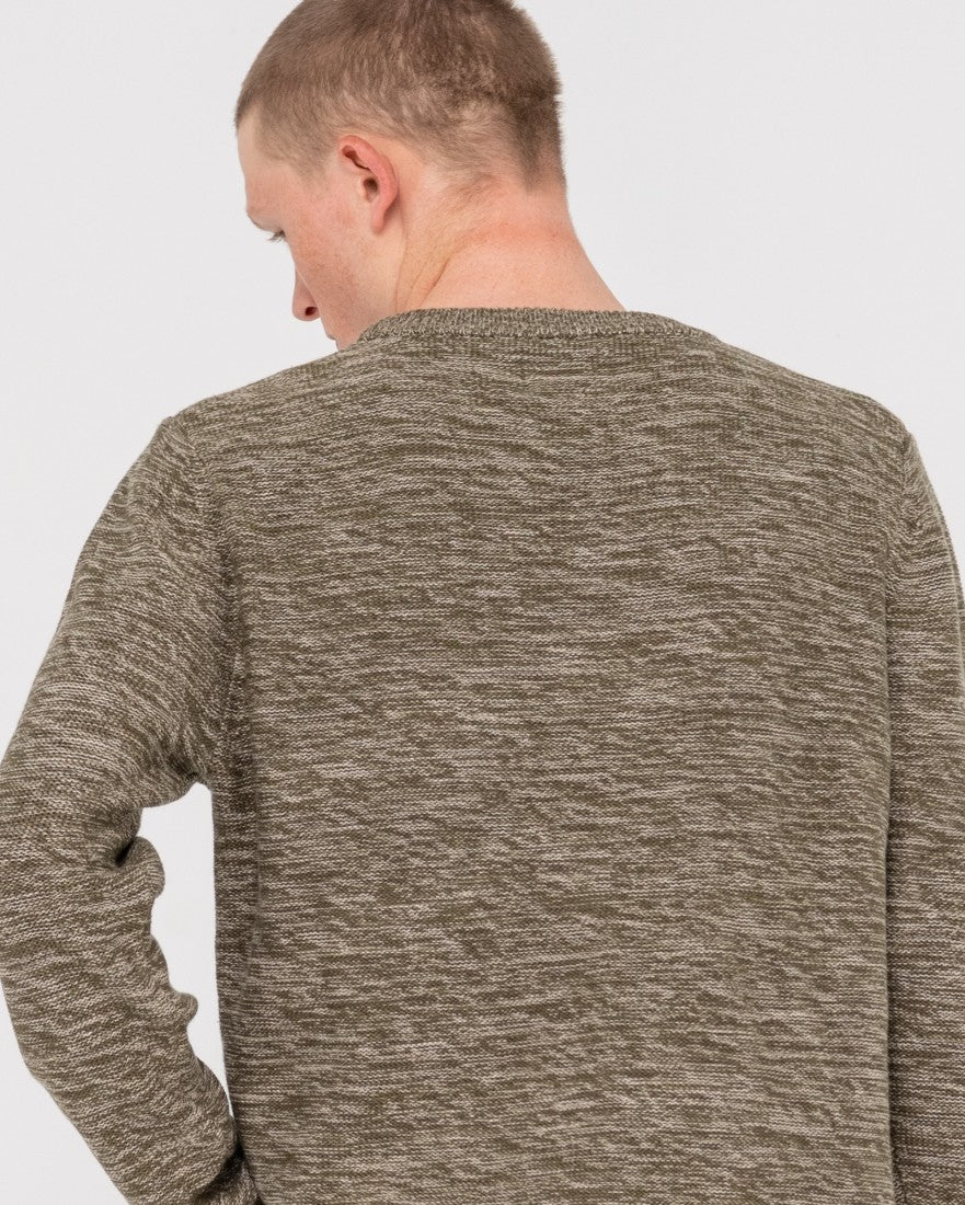 Rusty Skyliner Crew Neck Knit - Army Green