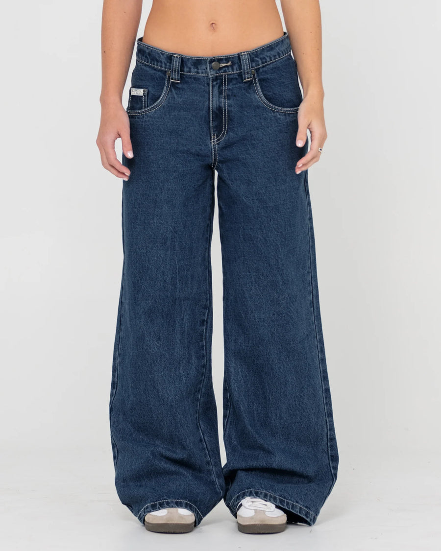 Rusty Wendy Wide Low Rise Denim Jean