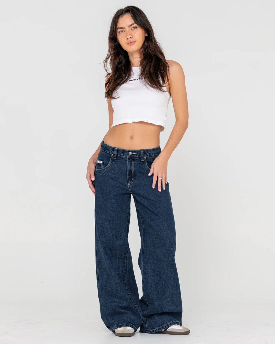 Rusty Wendy Wide Low Rise Denim Jean