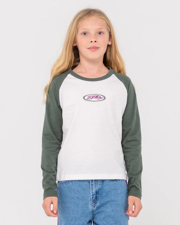 Rusty Heritage Long Sleeve Tee Girls