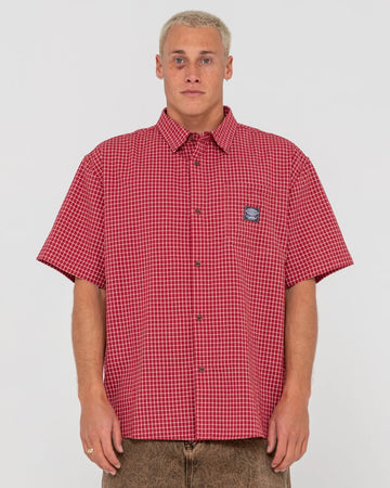 Rusty Worldwide Curved Hem Shirt