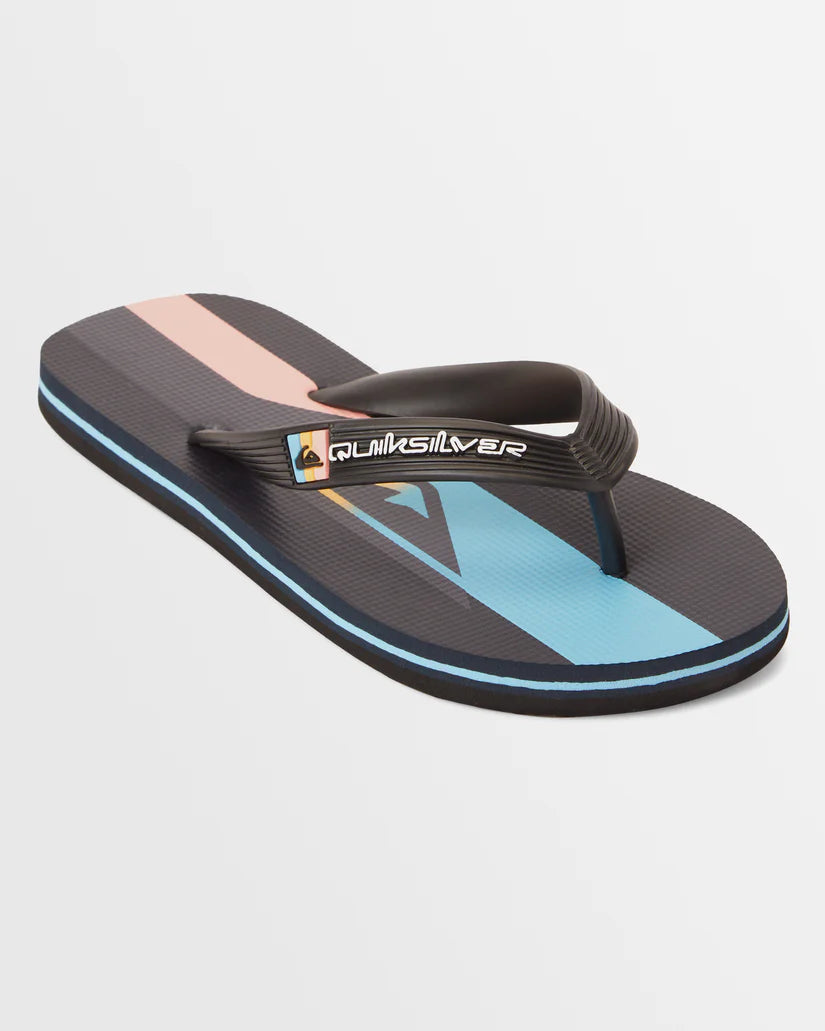 Quiksilver Molokai Art II Boys Thongs - Black 3