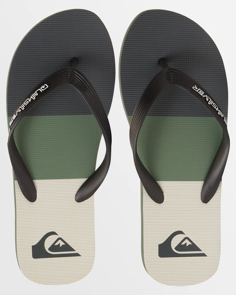 Quiksilver Molokai Stripe Thongs - Green 5