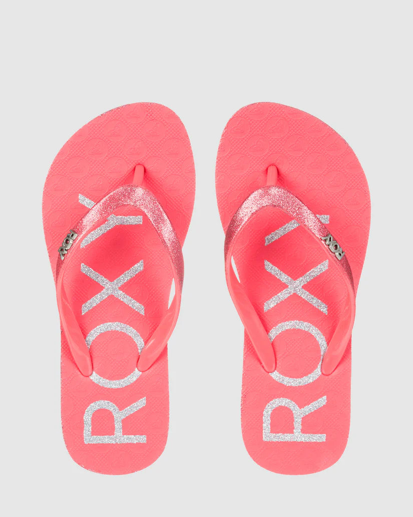 Roxy RG Viva Glitter IV Thongs - Pink/Raspberry