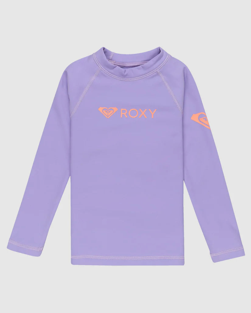 Roxy Heater Rashie Girls - Violet Tulip