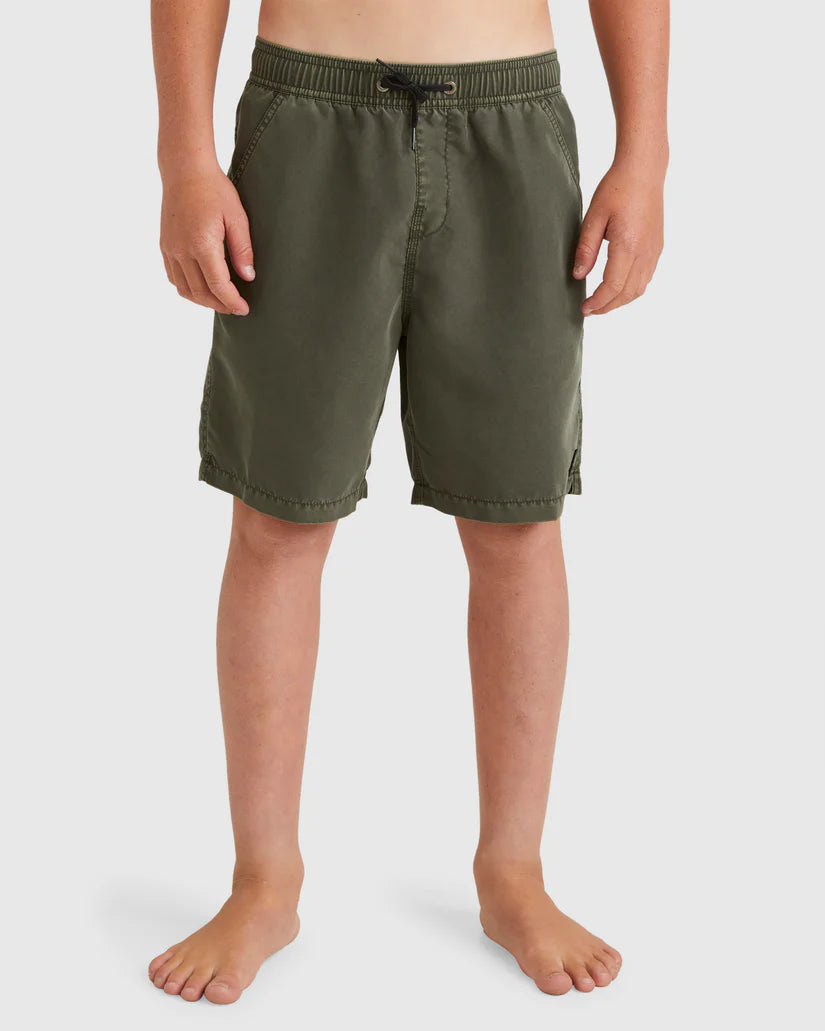 Billabong All Day OVD Layback Boys Boardshort - Dark Military