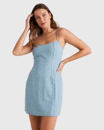 Billabong Stay Awhile Chambray Dress