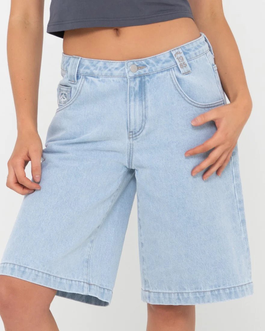 Rusty Low Rise Wide Leg Denim Jort - Coastal Life Surf Supply CoRUSTY