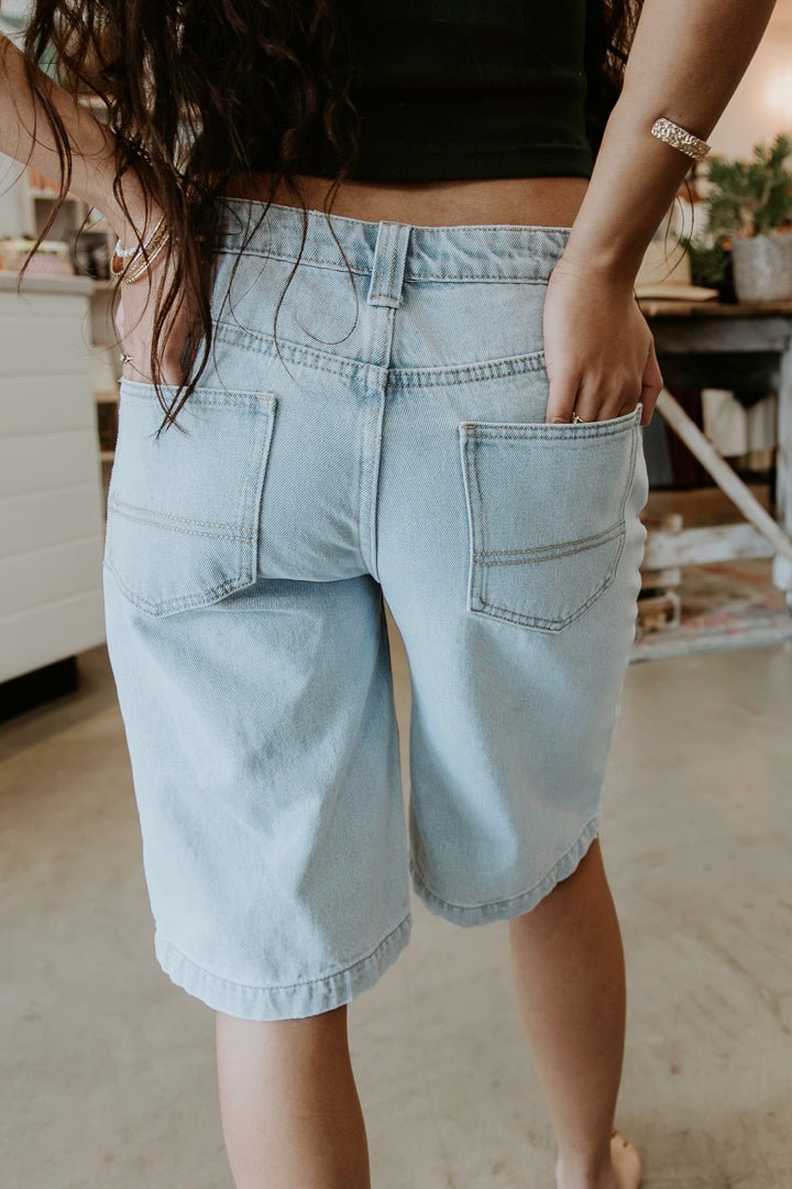 Rusty Low Rise Wide Leg Denim Jort - Coastal Life Surf Supply CoRUSTY